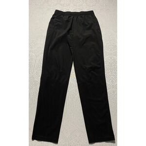 Layer 8 Mens Qwick-Dry Athletic Track Pants Black Size M Stretch Training